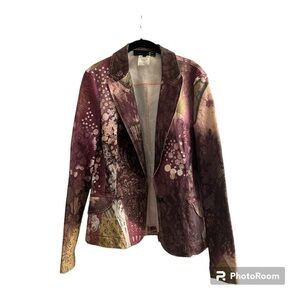 Just Cavalli purple graphic blazer